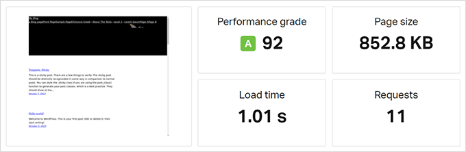 HostGator speed test